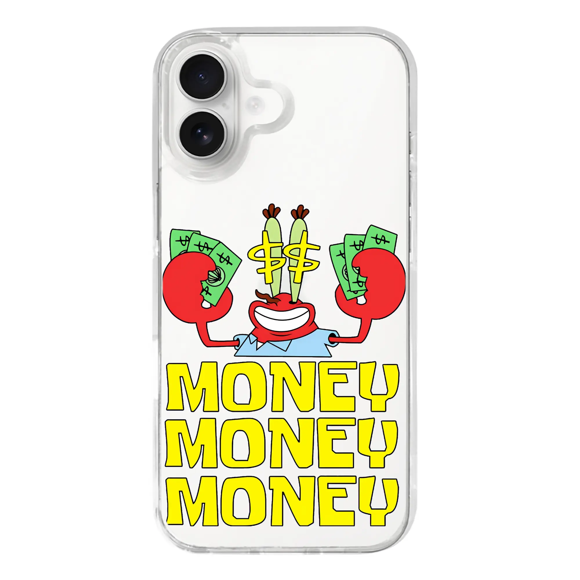 スポンジボブ グッズ ミスター・クラブ - iPhone 17シリーズ 透明スマホケース – 薄型・耐衝撃・精密フィット保護カバー